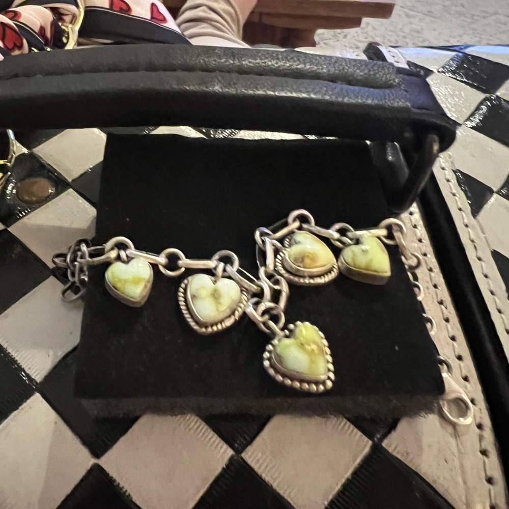 Sterling Silver Palomino Heart Bracelet